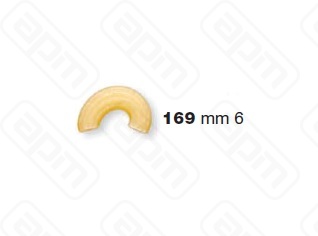 ФОРМА LA MONFERRINA ДЛЯ P6P12 CURVI RIGATI 6 MM 169 БРОНЗА