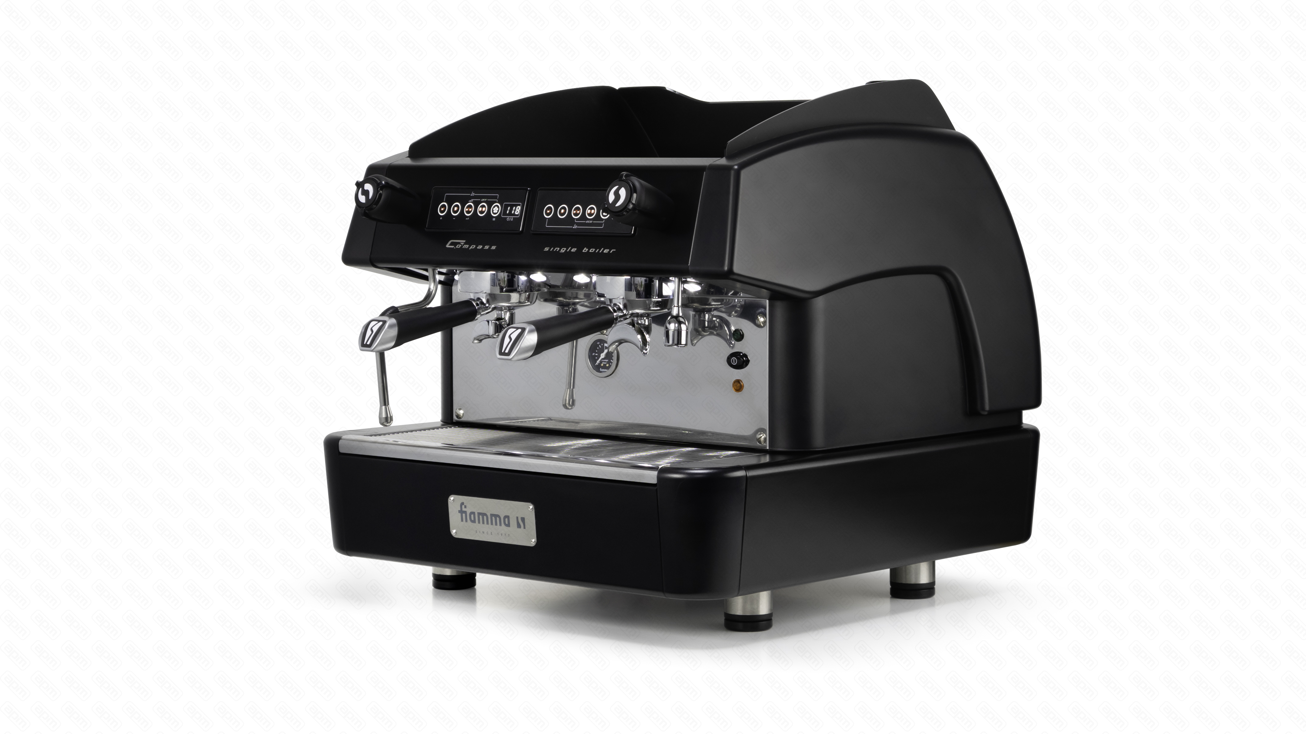 Кофемашина рожковая FIAMMA COMPASS 2 SE COMPACT TC BLACK автомат компакт 2 группы COFFEE MACHINE COMPASS 2 SE COMPACT TC BLACK