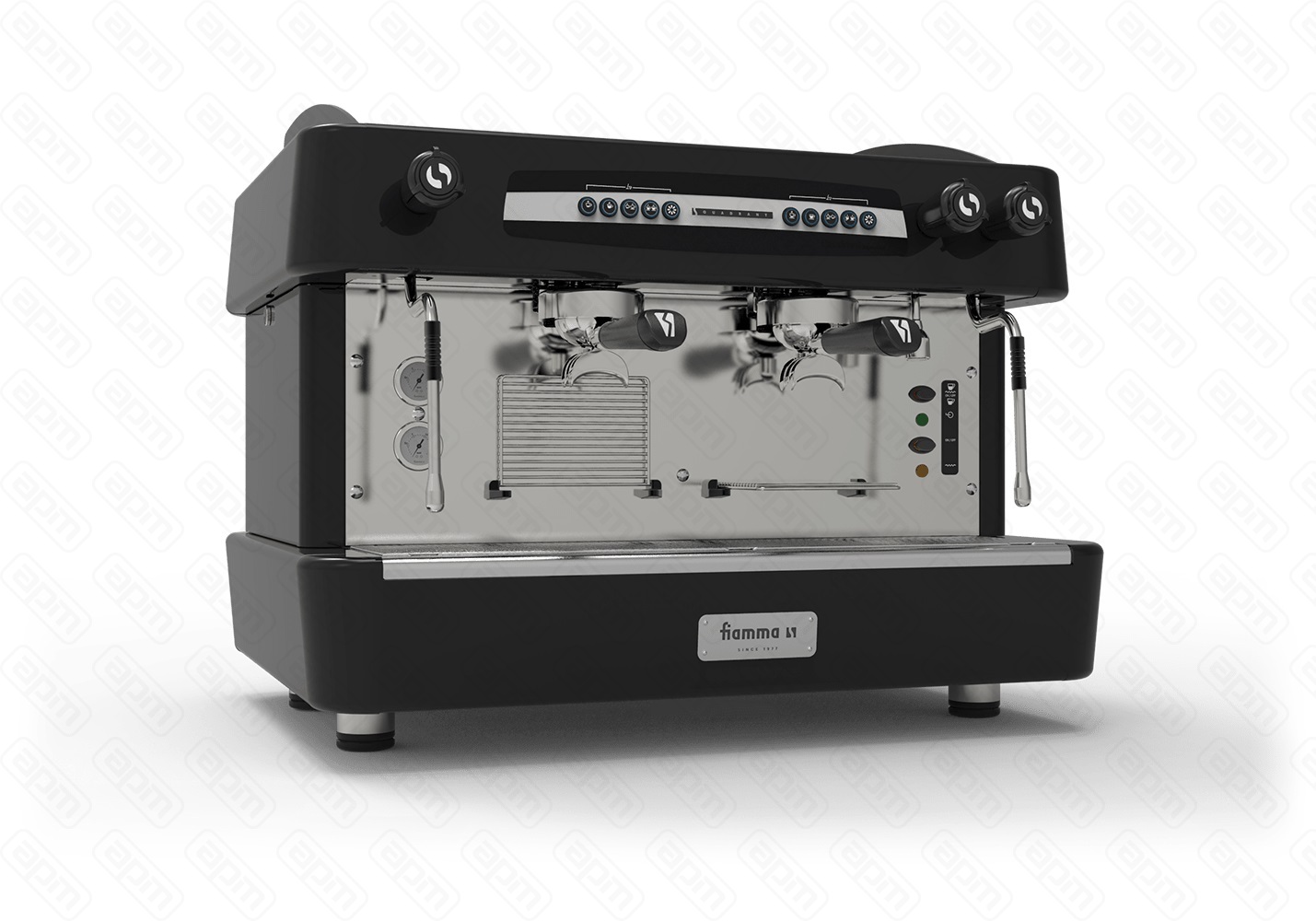 Кофемашина рожковая FIAMMA QUADRANT 2 CV TC BLACK автомат 2 группы COFFEE MACHINE QUADRANT 2 CV TC BLACK