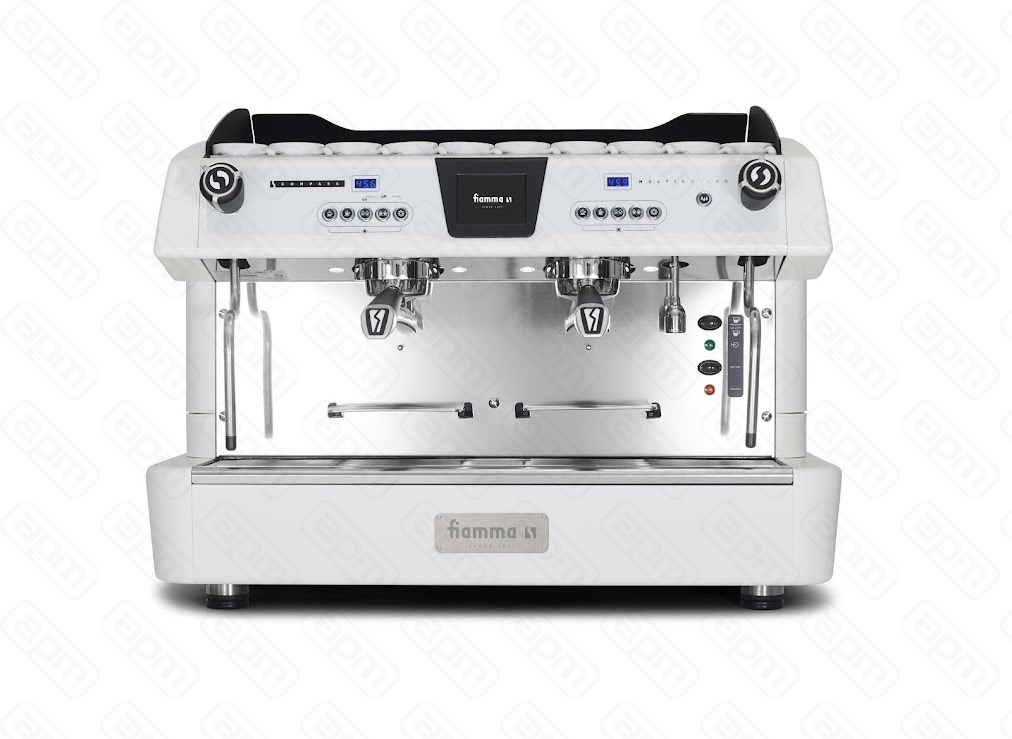 Кофемашина рожковая мультибойлерная FIAMMA COMPASS 2 MB TC WHITE автомат 2 группы COFFEE MACHINE COMPASS 2 MB TC WHITE