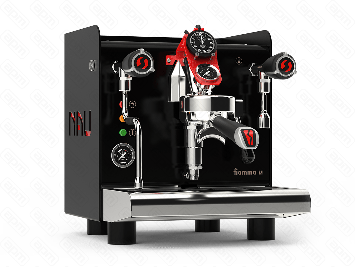 Кофемашина рожковая FIAMMA NAU CLASSICA BLACK полуавтомат 1 группа COFFEE MACHINE NAU CLASSICA BLACK