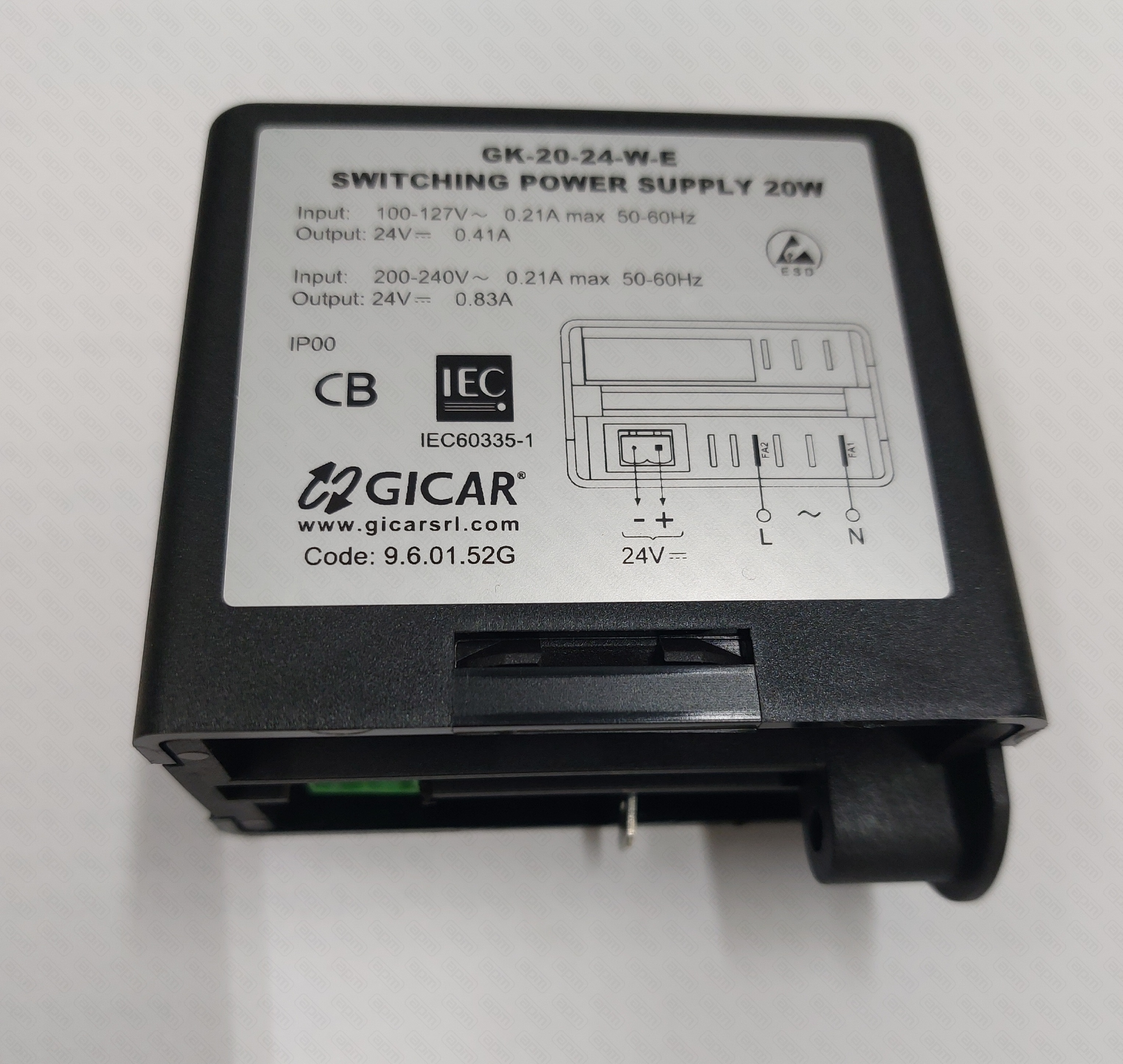 Блок питания 100-127VAC24VDC-10W200-240VAC24VDC-20W 100-127VAC24VDC-10W200-240VAC24VDC-20W POWER SUPPLY
